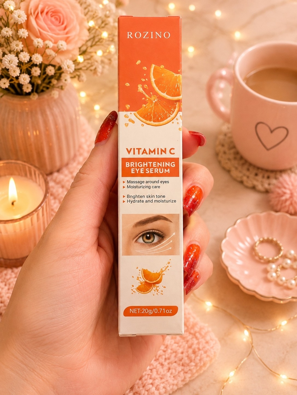 Rozino Vitamin C Brightening Eye Serum — Orange